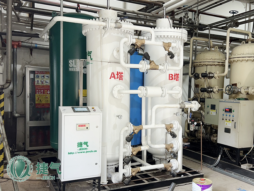 捷气制氮机在辽宁晟麦食品完成安装调试